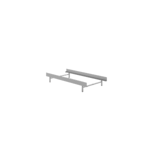 Moebe Bed Bed Frame 90 cm Stainless Steel
